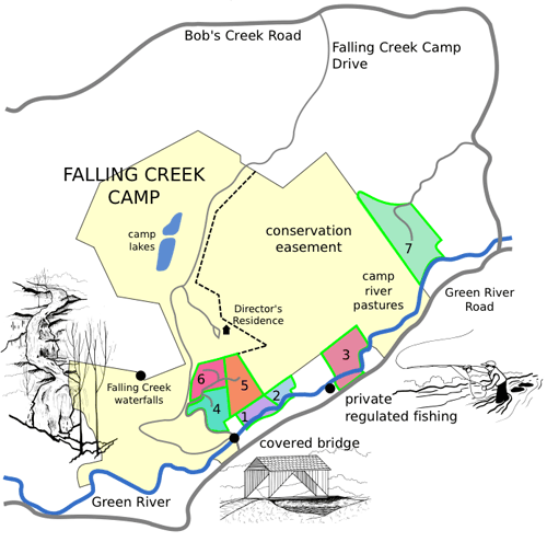 Falling Creek & Green River Map